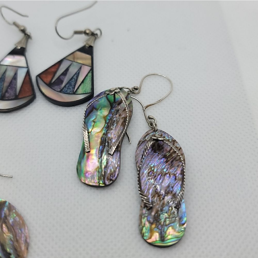SHELL STYLE Earring Lot - Picture 4 of 6